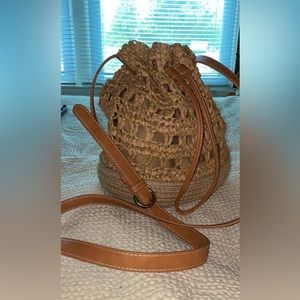 Straw Crossbody Vacation Bag